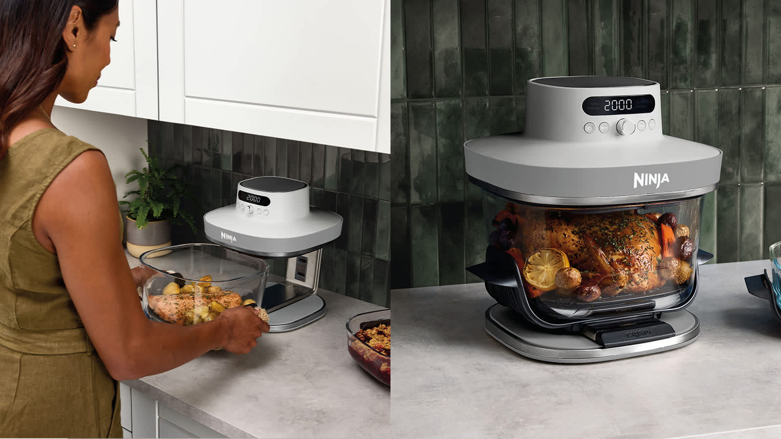 Ninja CRISPi PRO 5-in-1 Glass Air Fryer - White AS090UKWH